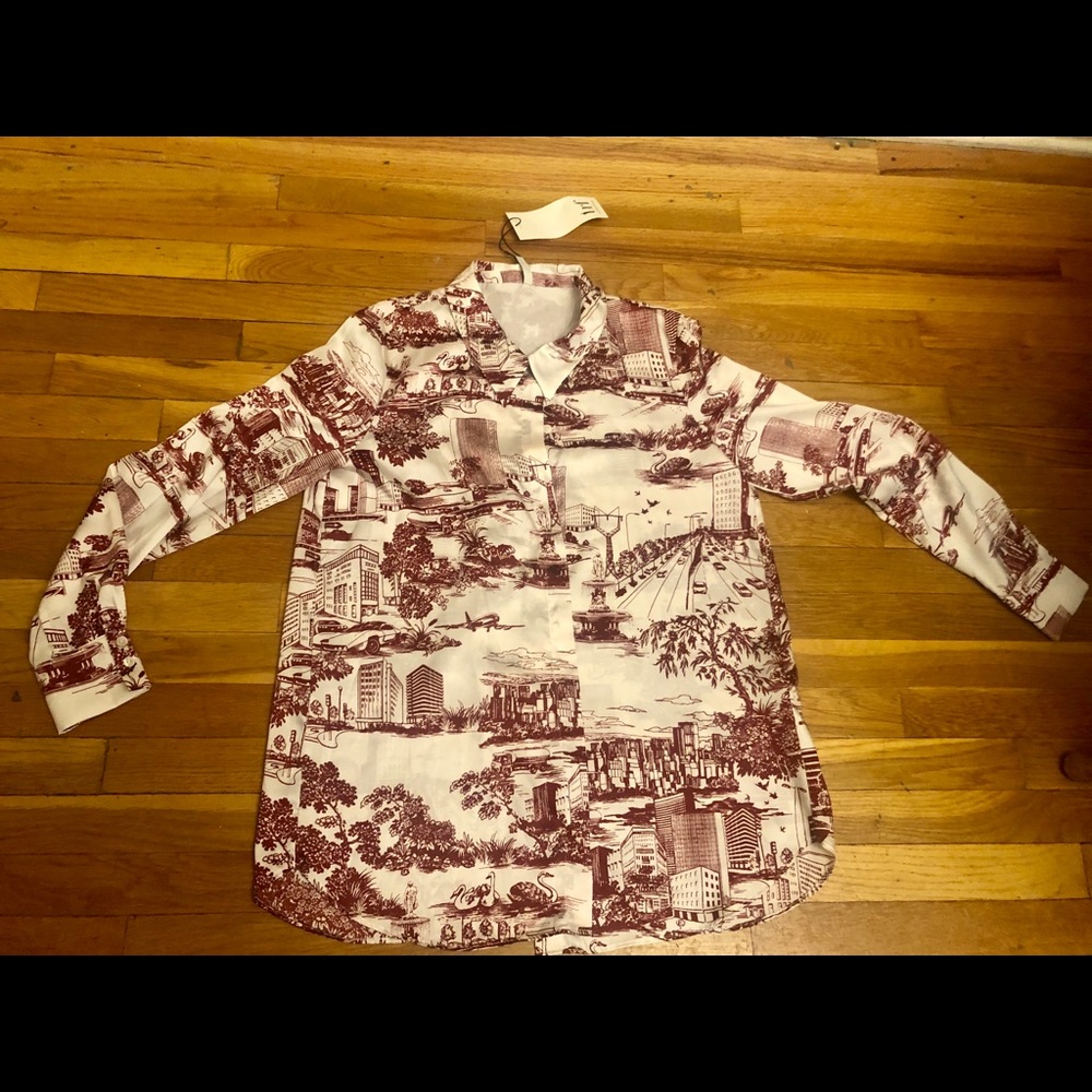 Silky button down